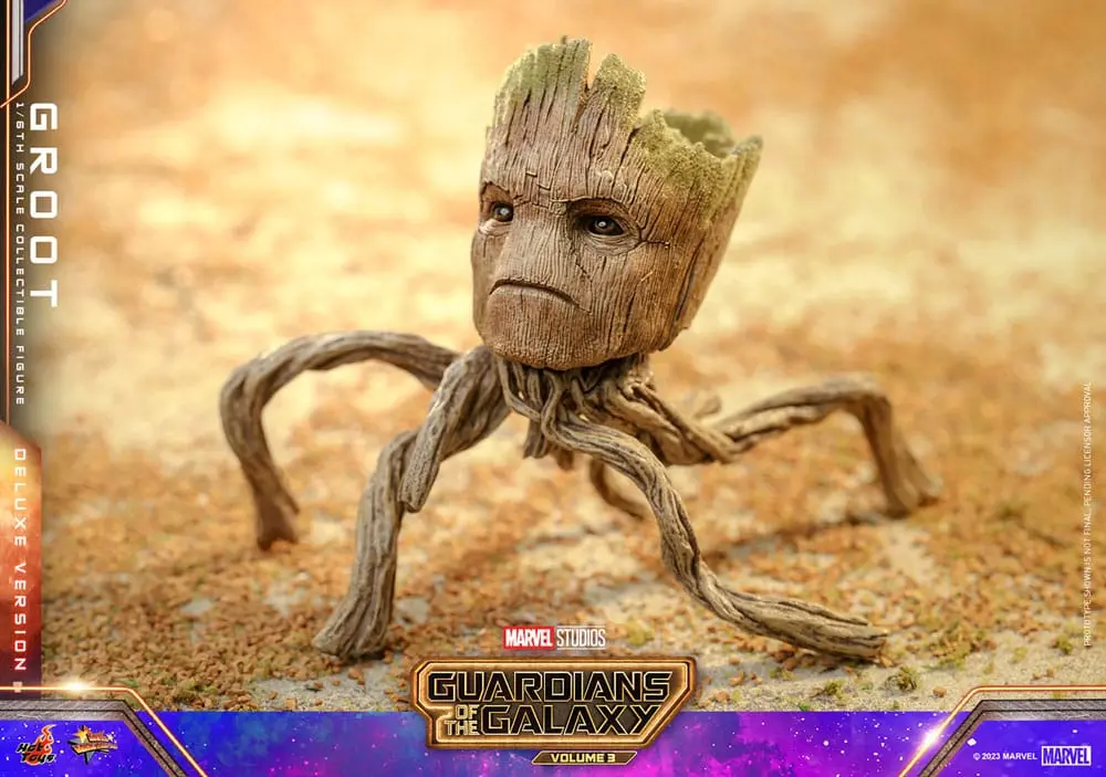 Figurină de acțiune de colecție Guardians of the Galaxy Vol. 3 Movie Masterpiece 1/6 Groot (Deluxe Version) 32 cm poza produsului