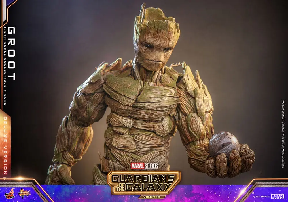 Figurină de acțiune de colecție Guardians of the Galaxy Vol. 3 Movie Masterpiece 1/6 Groot (Deluxe Version) 32 cm poza produsului