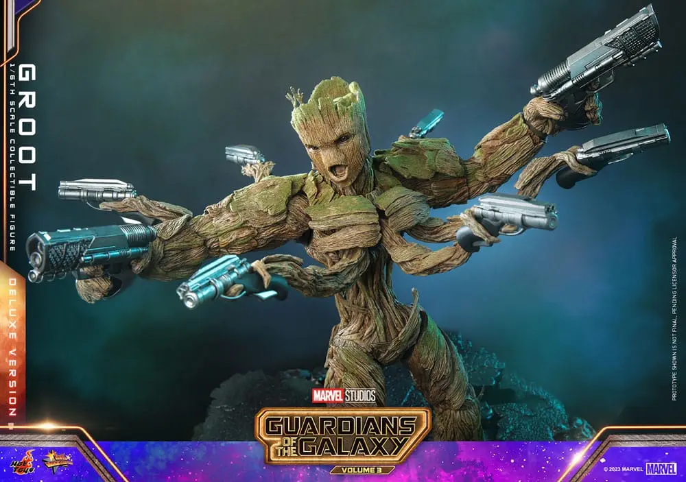 Figurină de acțiune de colecție Guardians of the Galaxy Vol. 3 Movie Masterpiece 1/6 Groot (Deluxe Version) 32 cm poza produsului