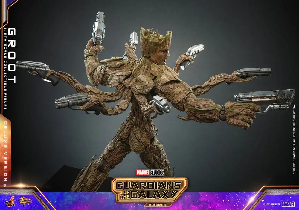 Figurină de acțiune de colecție Guardians of the Galaxy Vol. 3 Movie Masterpiece 1/6 Groot (Deluxe Version) 32 cm poza produsului