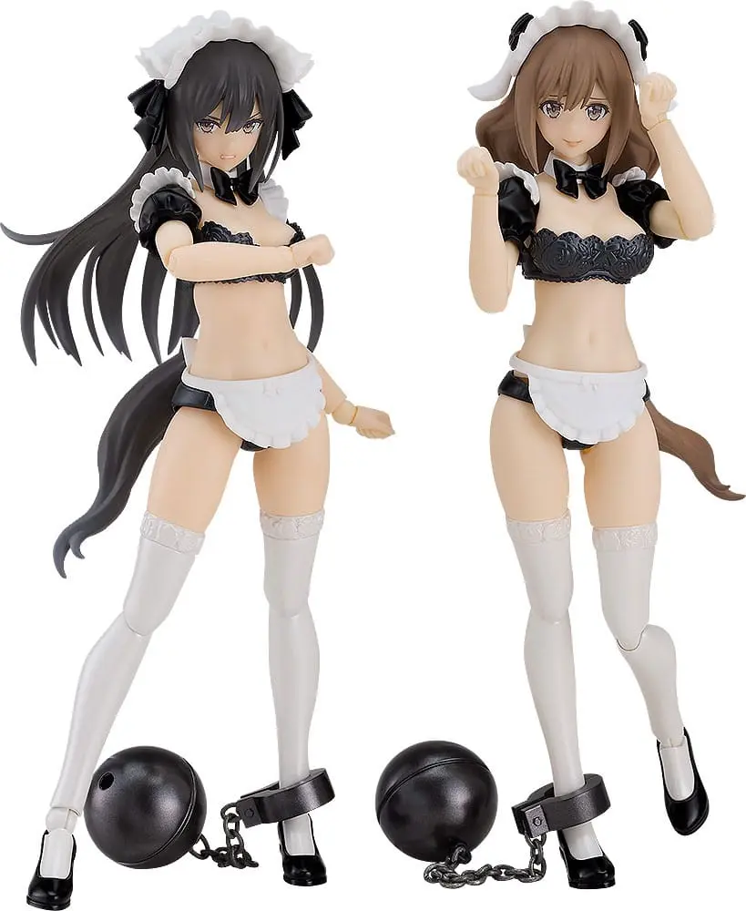 Guilty Princess Model Kit din plastic PLAMAX GP-07 Underwear Body Girl Ran & Jelly: Maid Ver. Set 16 cm poza produsului