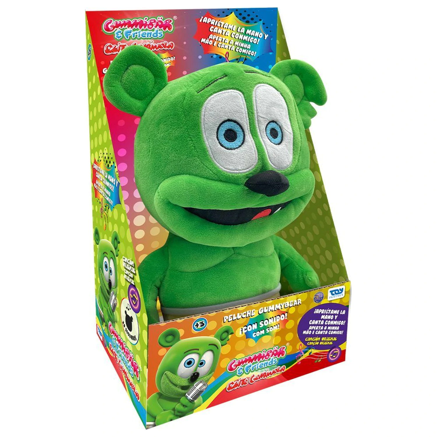 Jucarie de plus Gummybear & Friends cu sunet 30cm poza produsului