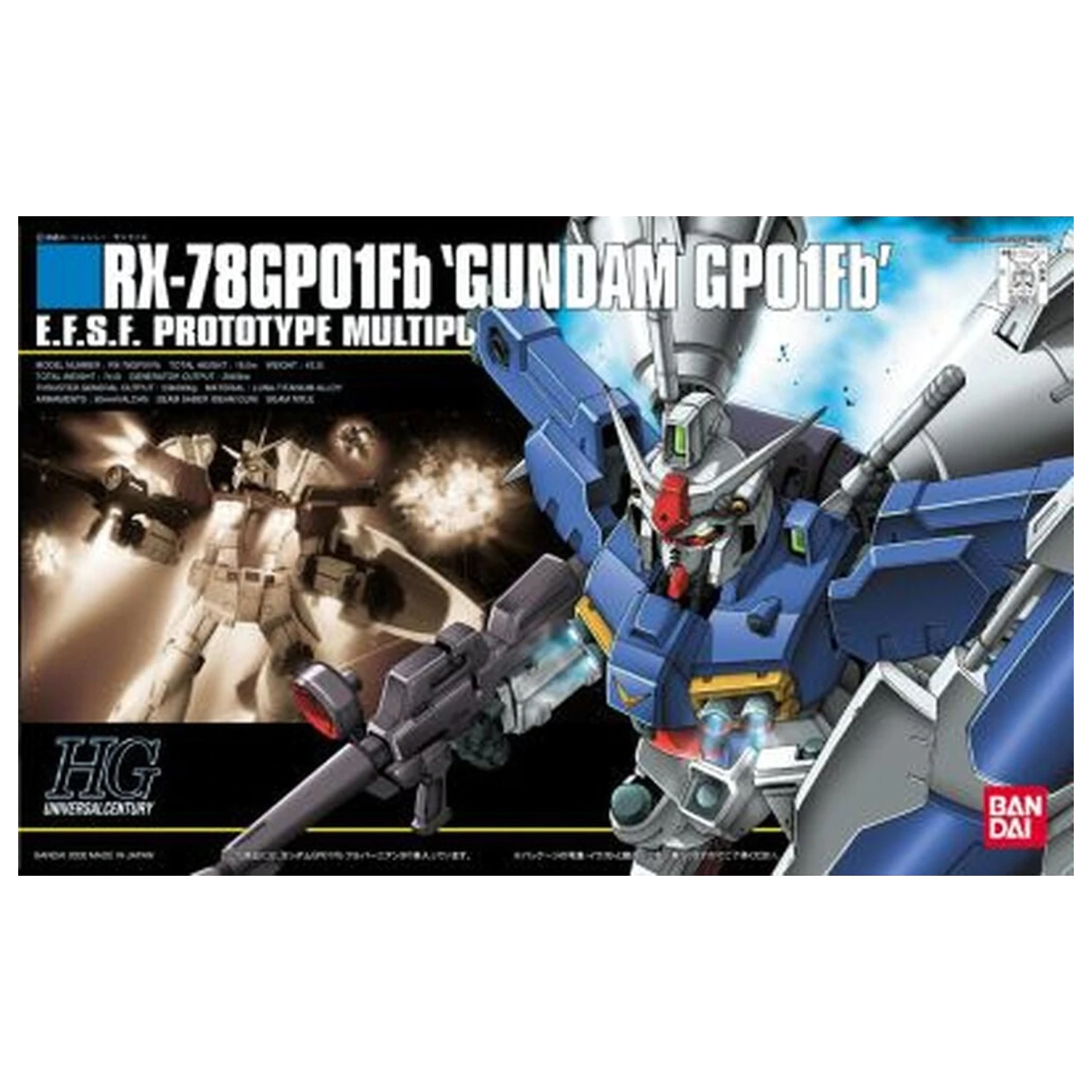 Gundam 0083 Stardust Memory RX-78GP01-Fb Gundam Full Vernian Zephyranthes Mobile Suit Set de model HG 1/144 poza produsului