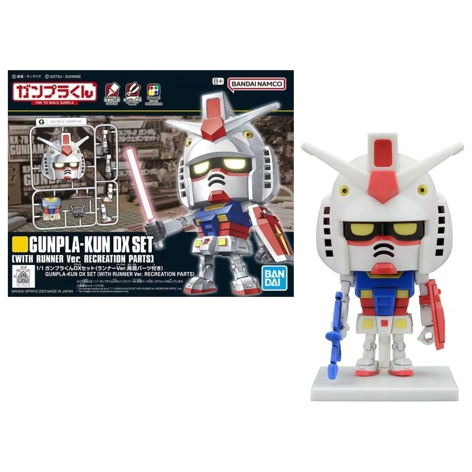 Gundam 1/1 Gunpla-Kun Set DX (cu Runner ver.) trusă model poza produsului