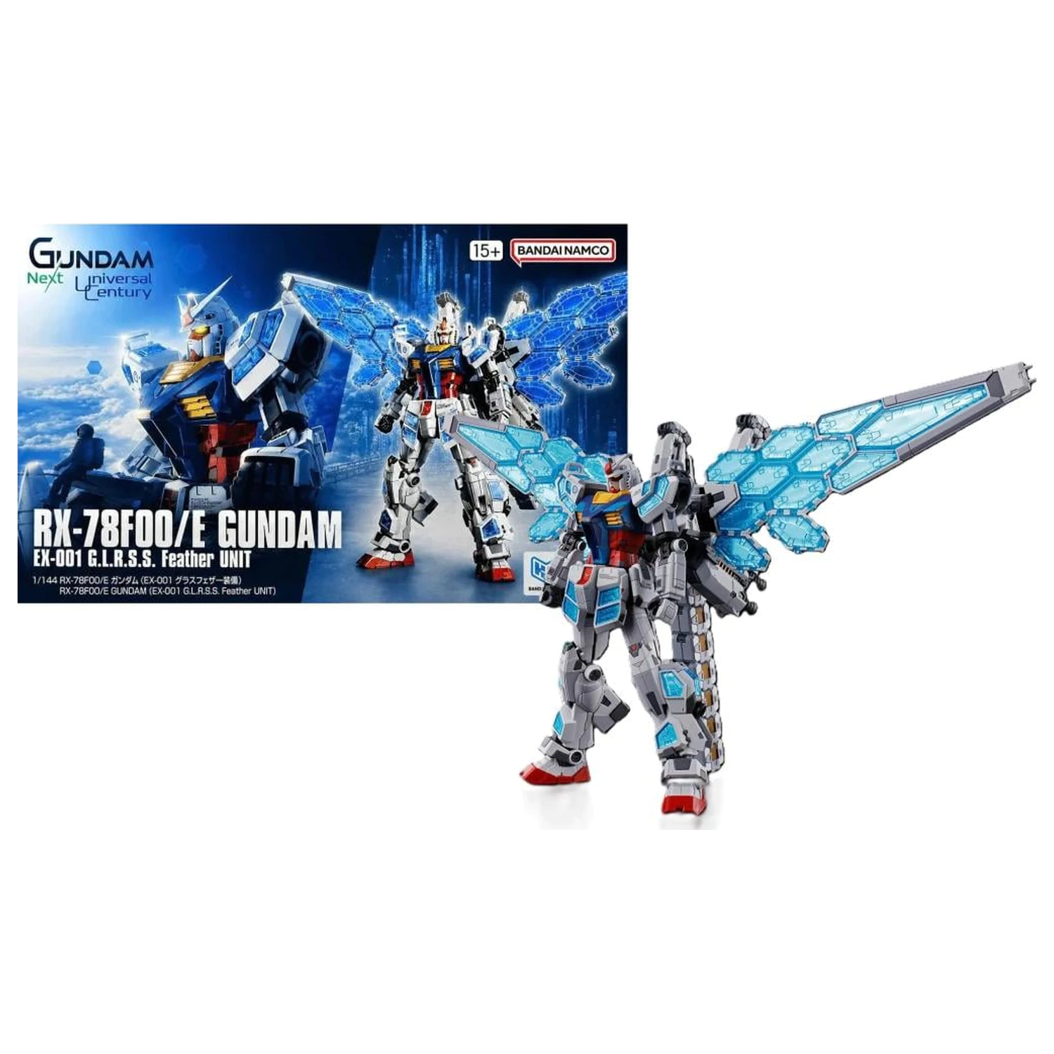 Gundam 1/144 RX-78F00/E (EX-001 G.L.R.S.S. Feather Unit) Set Model poza produsului