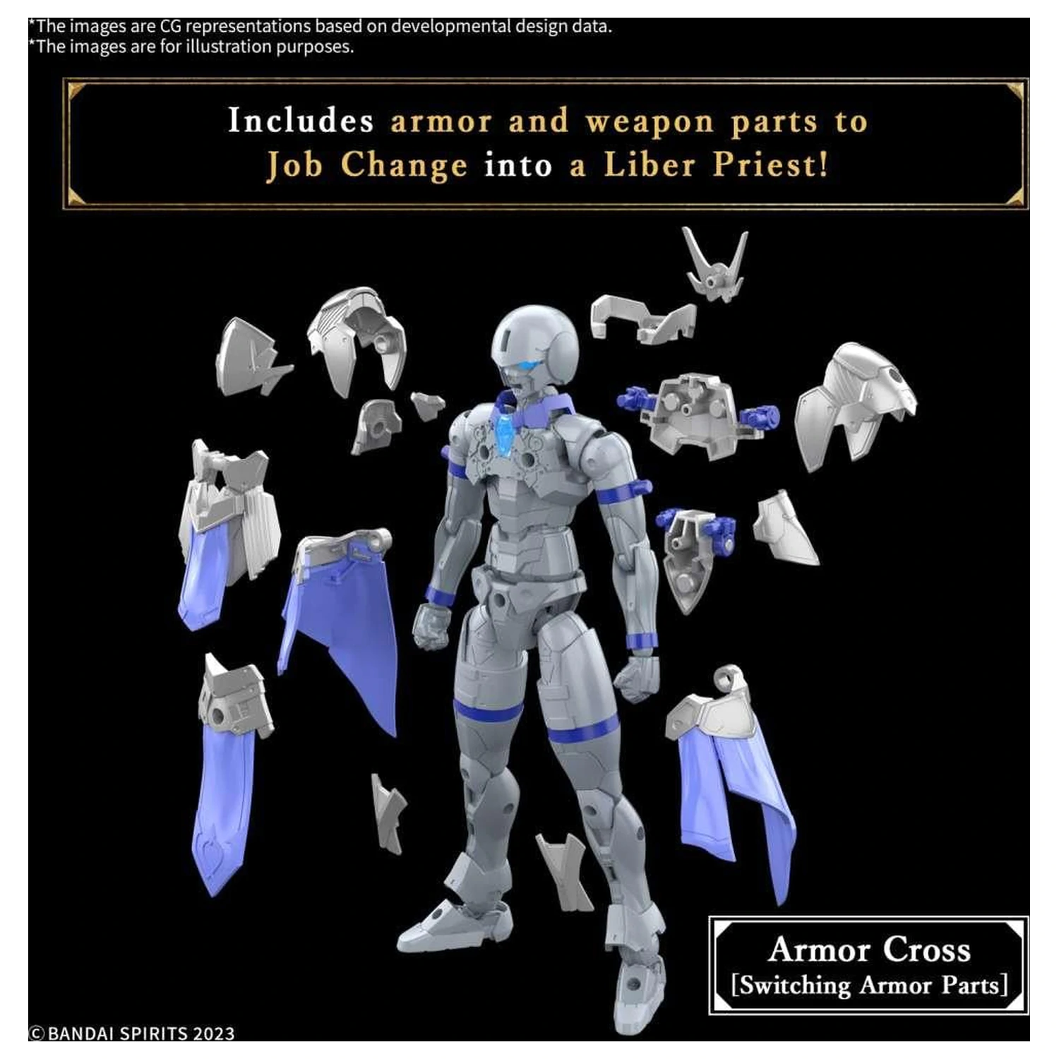 Gundam 30MF Liber Priest kit model poza produsului