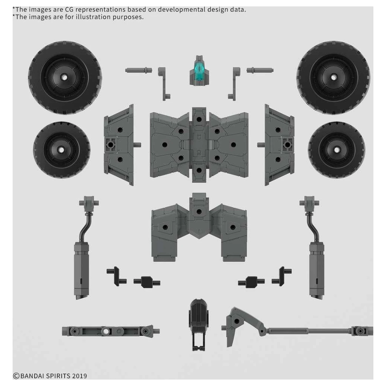 Gundam 30MM 1/144 Extended Armament Vehicle B kit model poza produsului