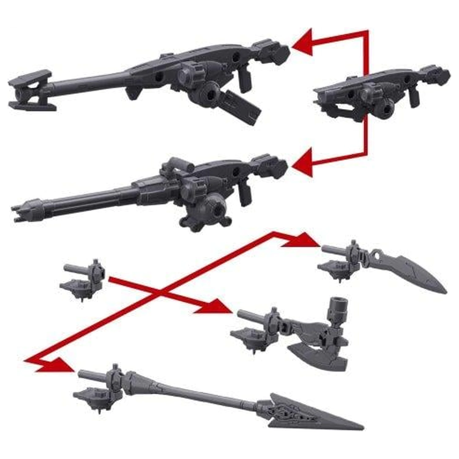 Gundam 30MM Option Weapon 1 pentru Portanova Detail Set Model Kit poza produsului