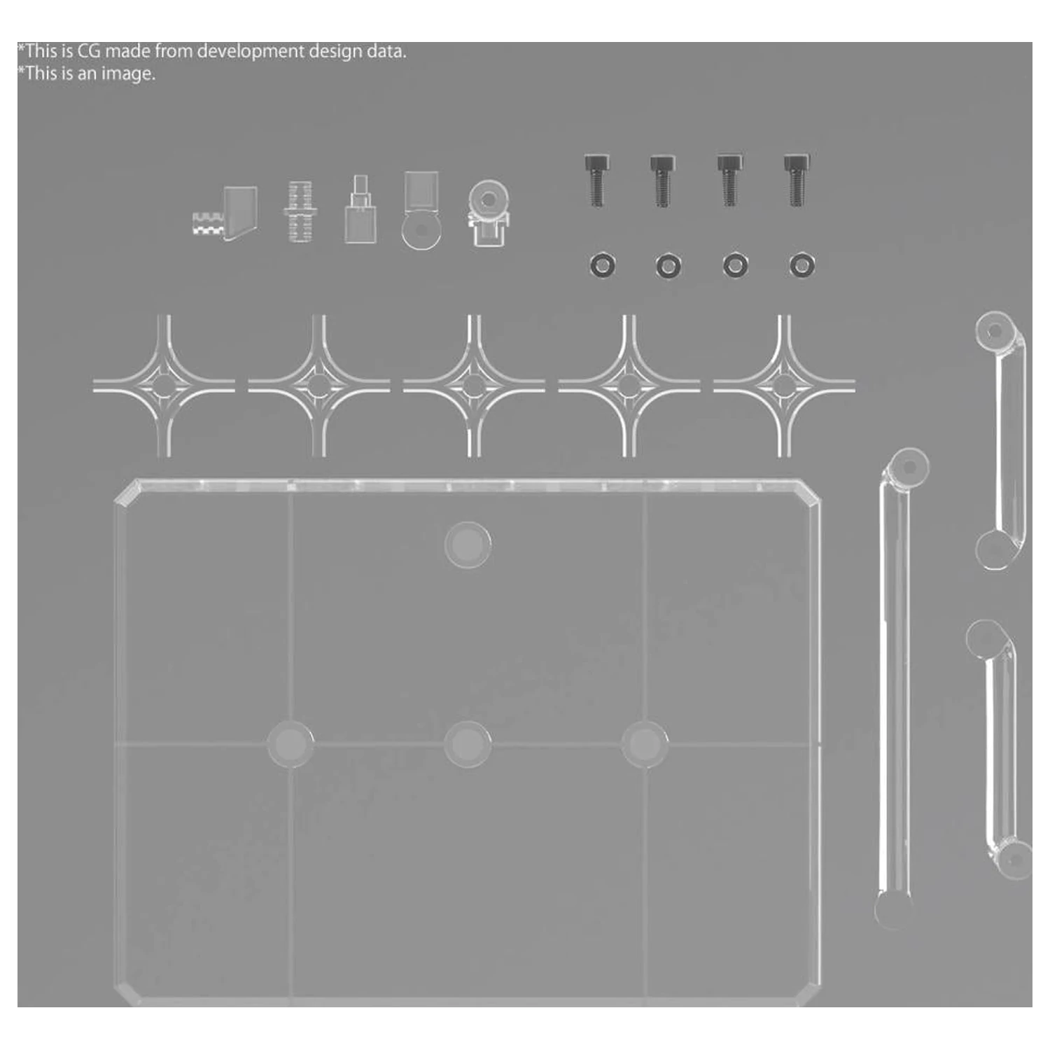 Gundam Action Base 8 (Clear Color) Kit Model poza produsului