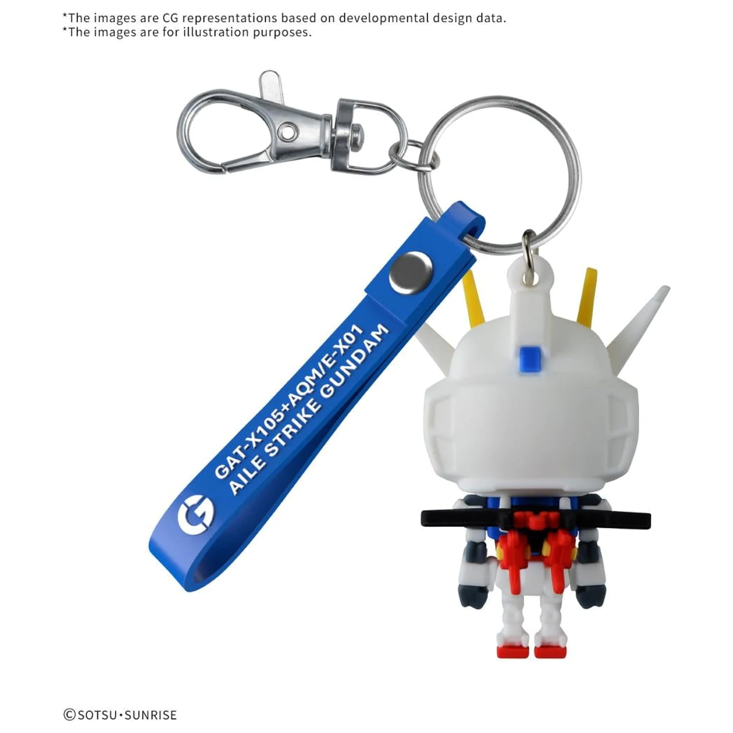 GUNDAM Aile STPLA-KUN 3D Rubber Mascot Breloc poza produsului