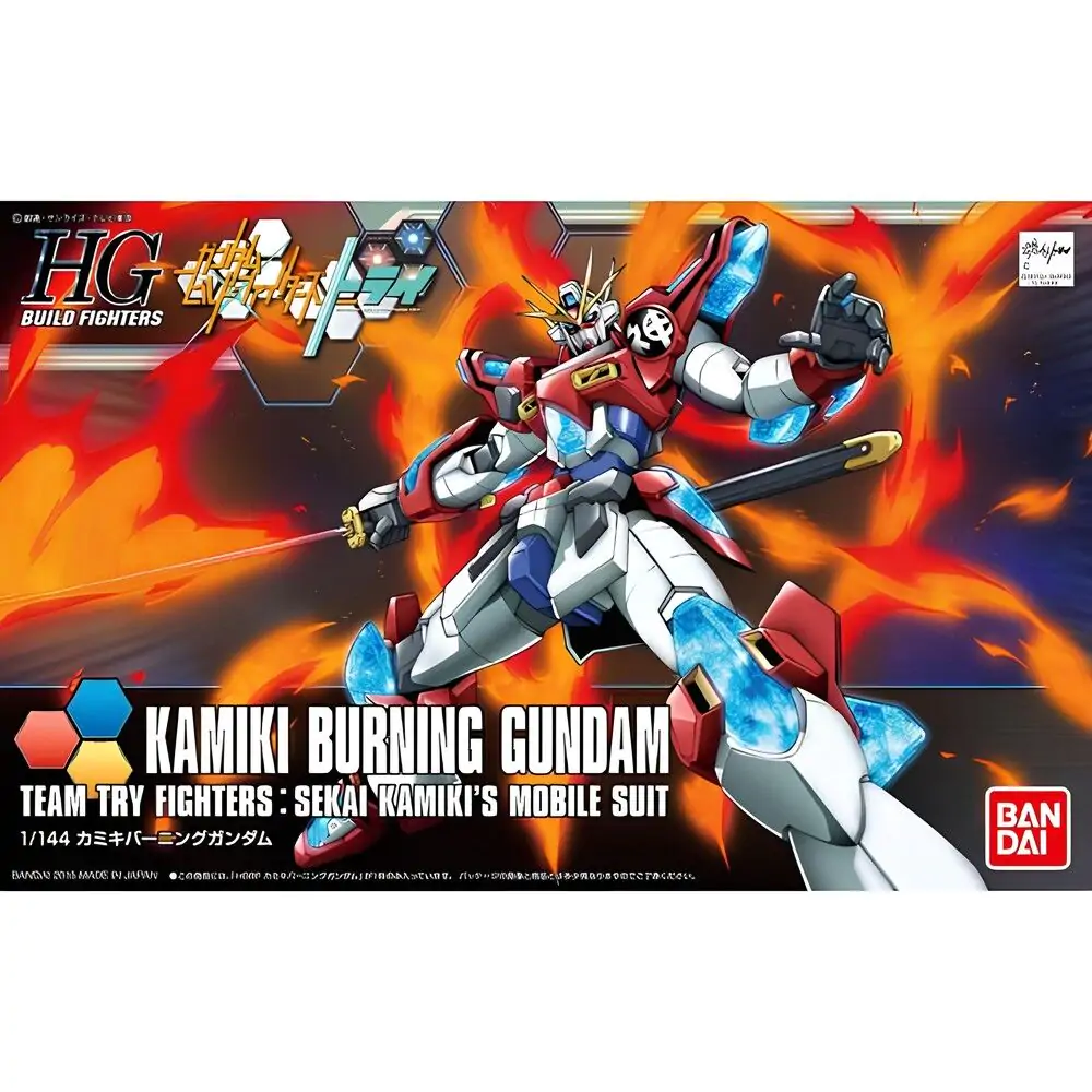 Gundam Build Fighters Try Kamiki Burning Gundam figurina poza produsului