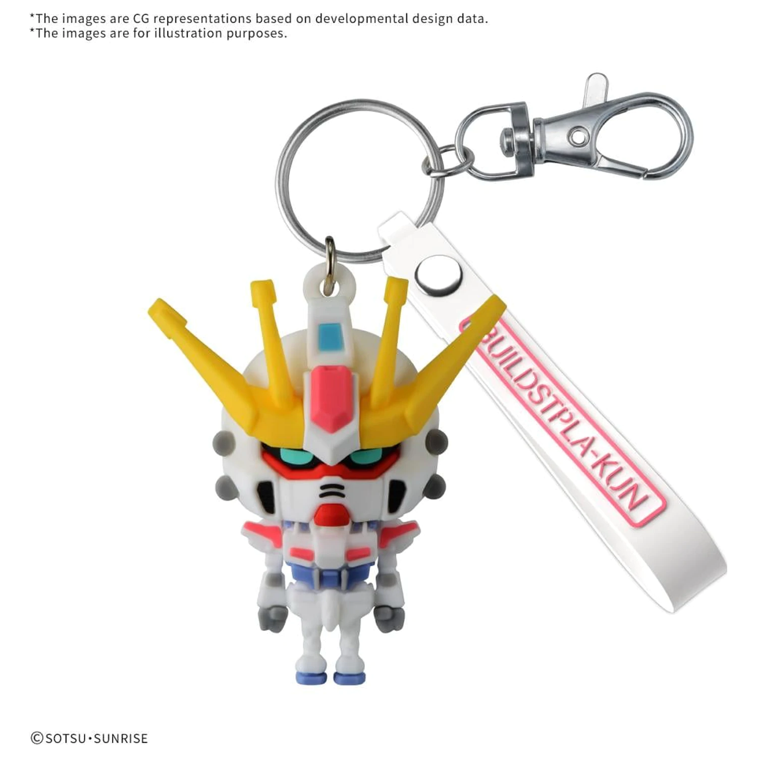 Gundam Build Stpla-kun 3D Breloc Mascota din Cauciuc poza produsului