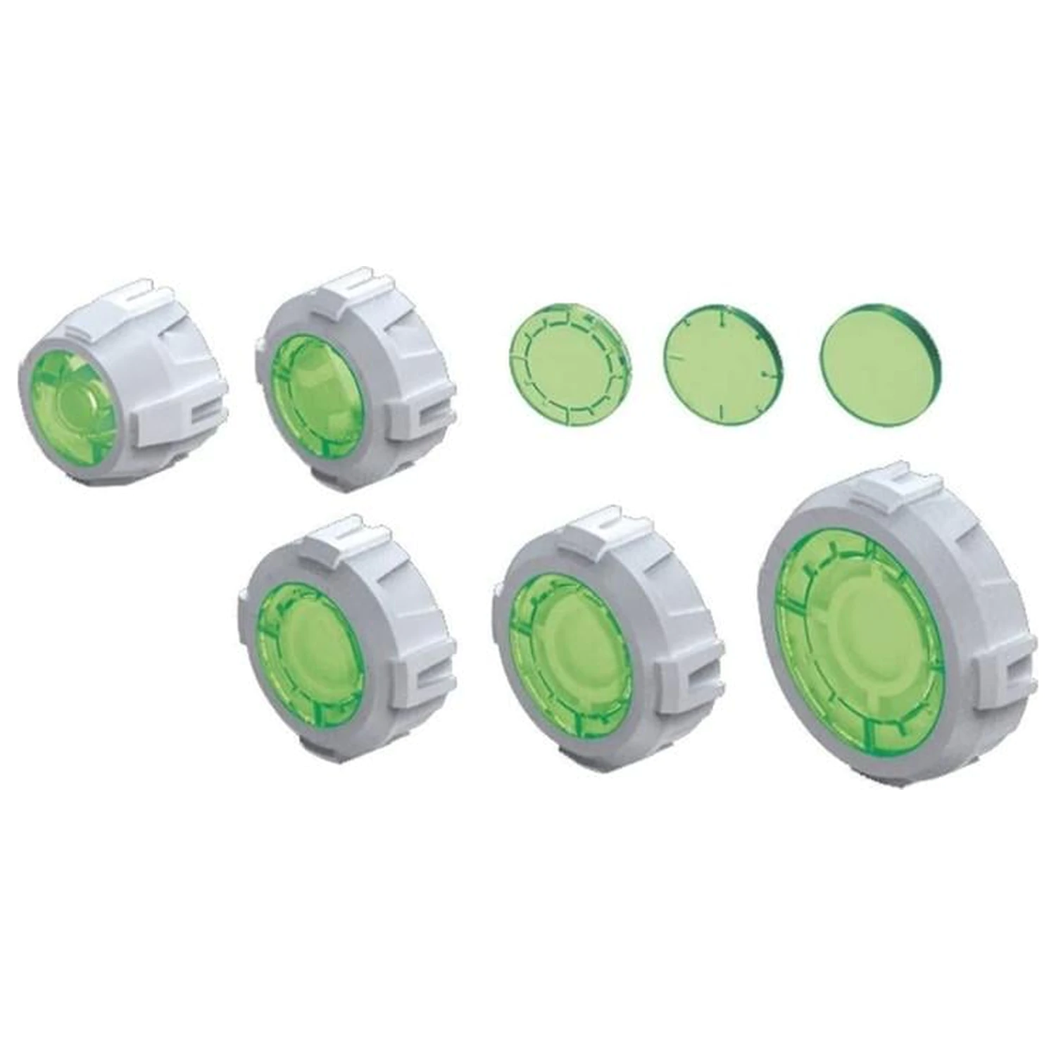 Gundam Builders Parts HD Sight Lens Green Pachet accesorii kit de modele poza produsului