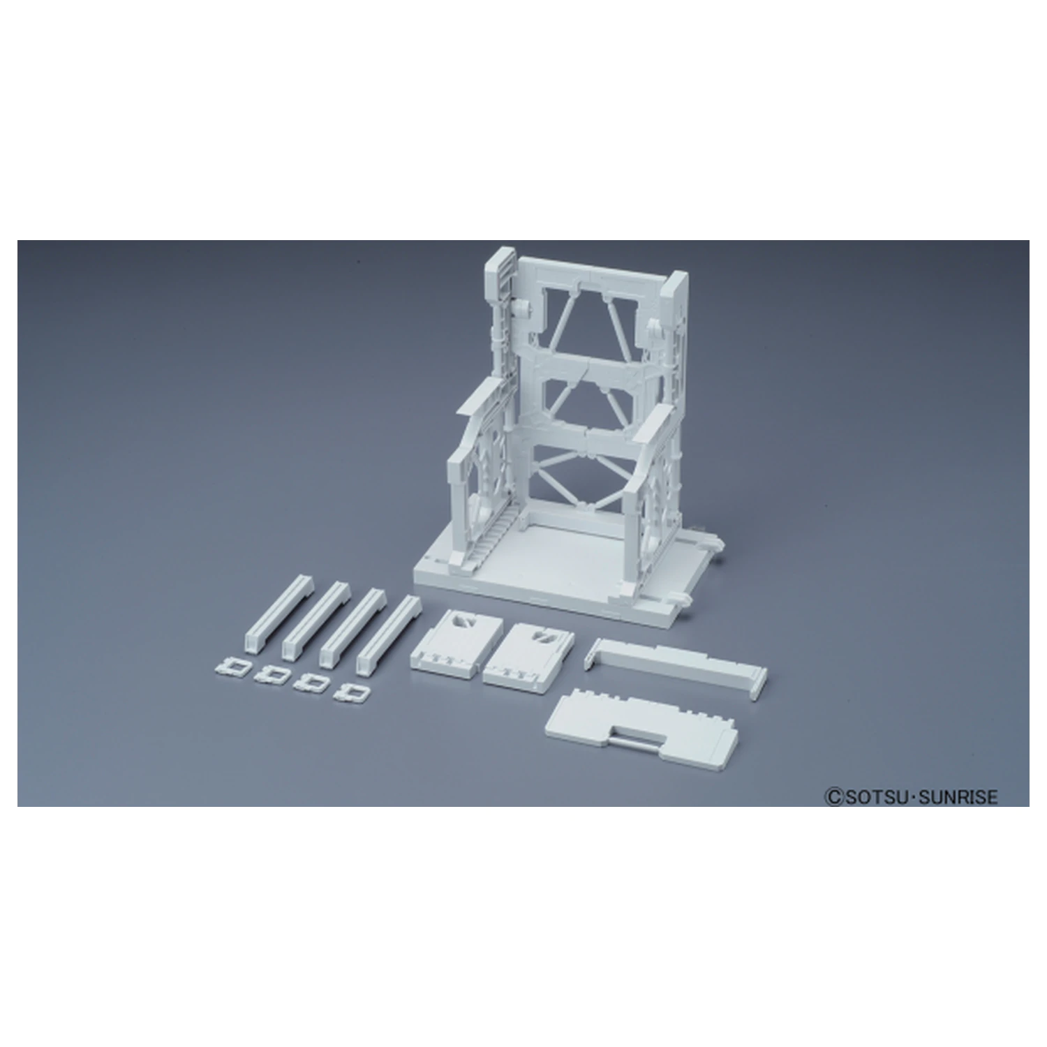 Gundam Builders Parts System Baza 001 Alb Model Kit poza produsului