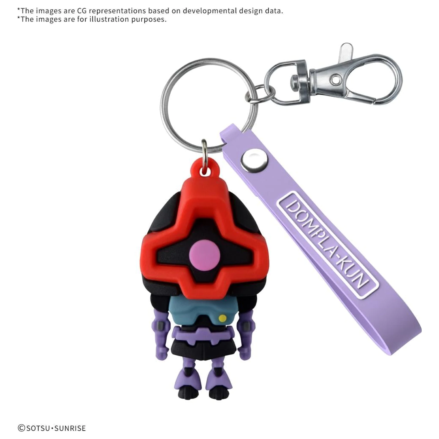 Gundam Dompla-Kun Breloc din cauciuc 3D Mascota poza produsului
