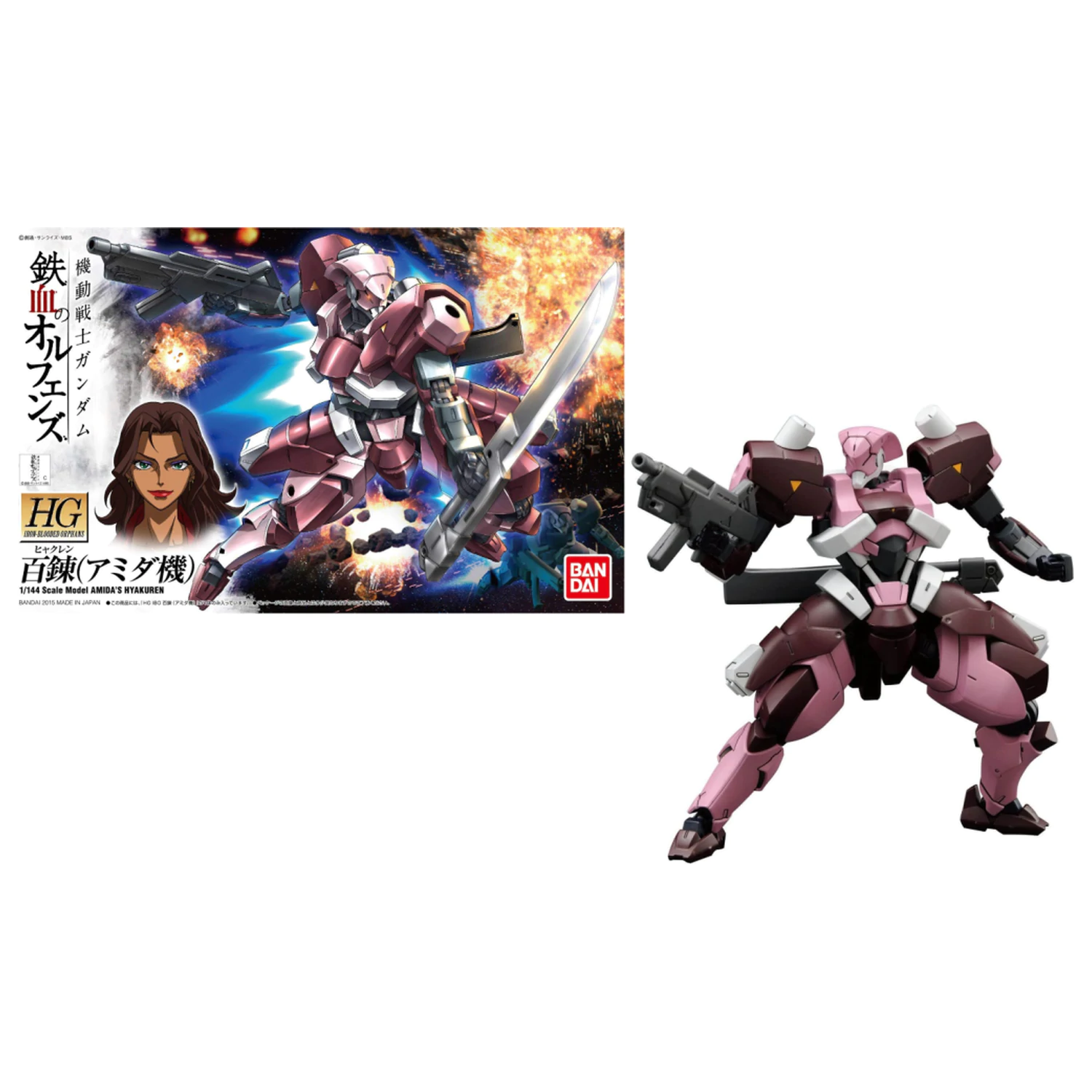 Gundam HG 1/144 Kit de model Amida's Hyakuren poza produsului