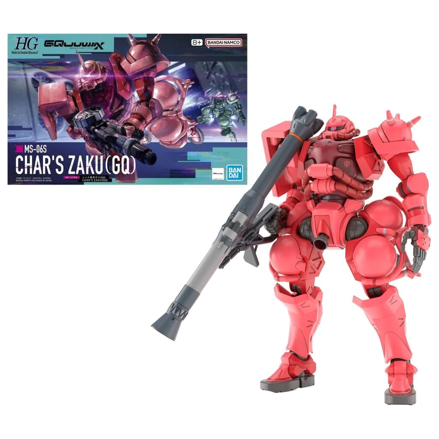 GUNDAM HG 1/144 Char's Zaku (GQ) Kit model poza produsului