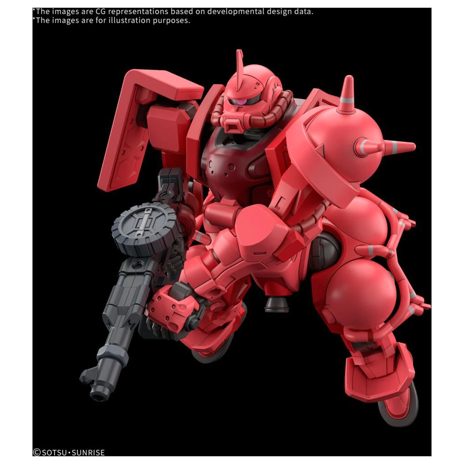 GUNDAM HG 1/144 Char's Zaku (GQ) Kit model poza produsului