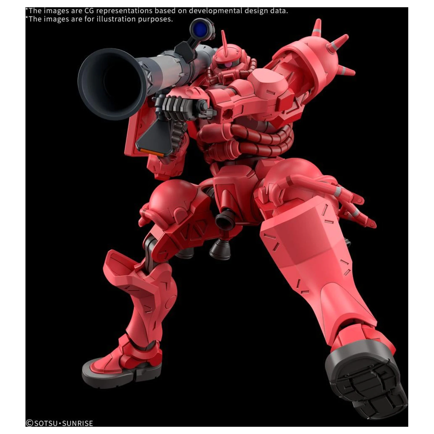 GUNDAM HG 1/144 Char's Zaku (GQ) Kit model poza produsului