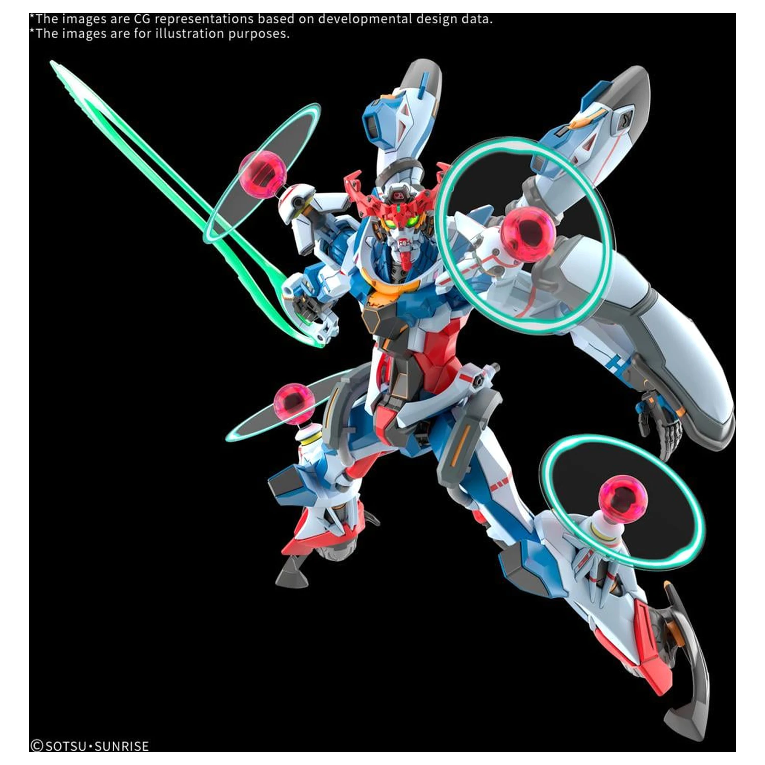 Gundam HG 1/144 GQuuuuuuX (Endymion Unit Awakened) Kit de model poza produsului