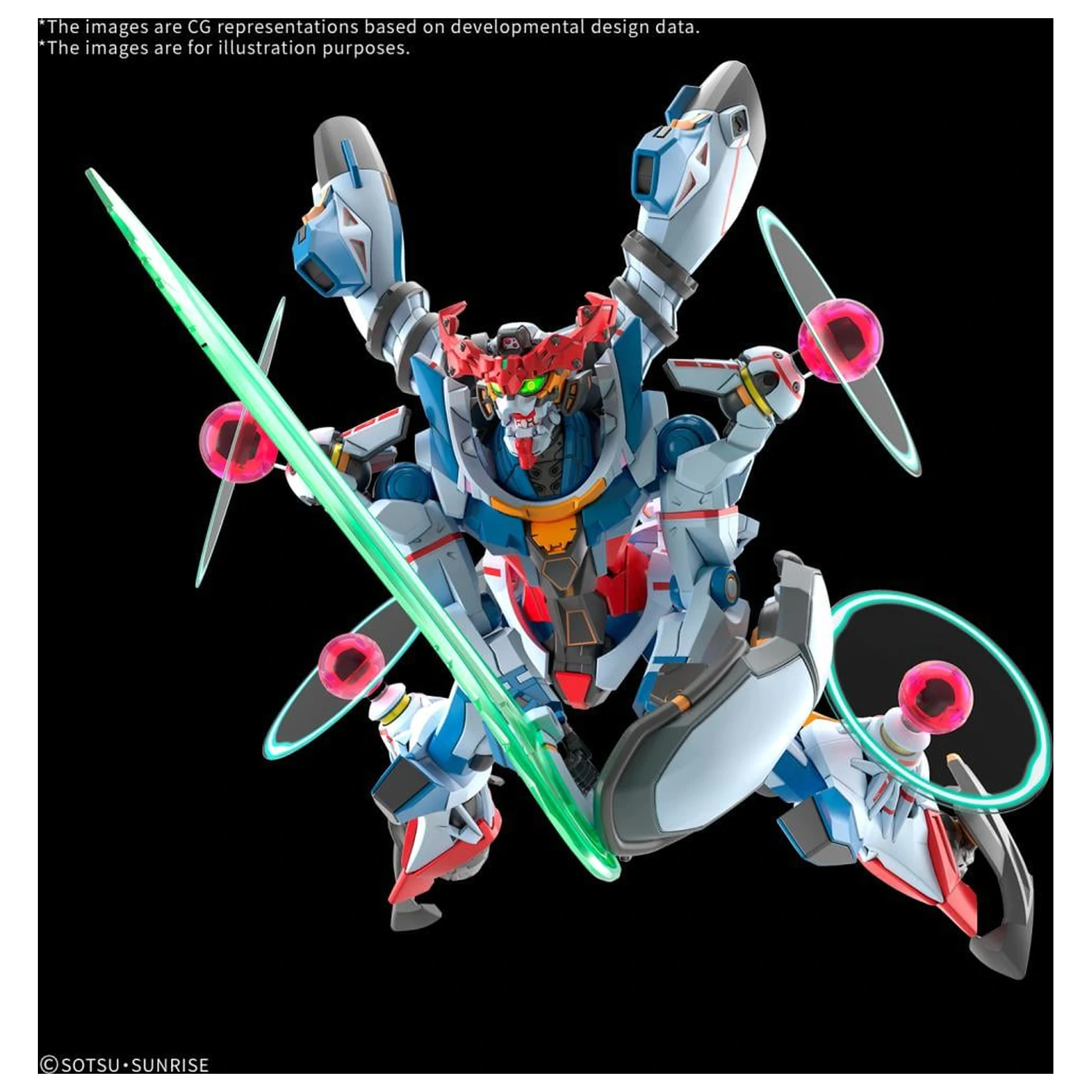 Gundam HG 1/144 GQuuuuuuX (Endymion Unit Awakened) Kit de model poza produsului