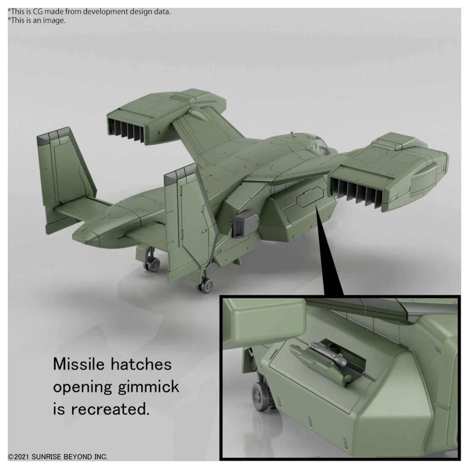 Gundam HG 1/72 V-33 Stork Carrier Set de model poza produsului