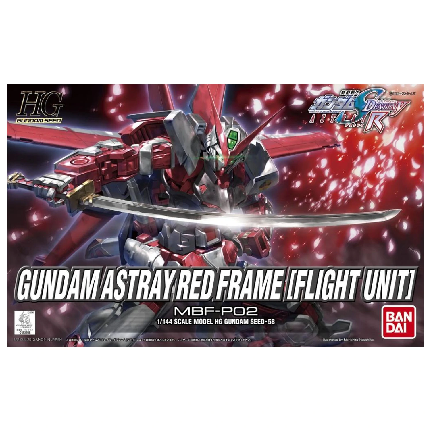 Gundam HG Gundam Astray Red Frame Flight Unit Kit model 1/144 poza produsului