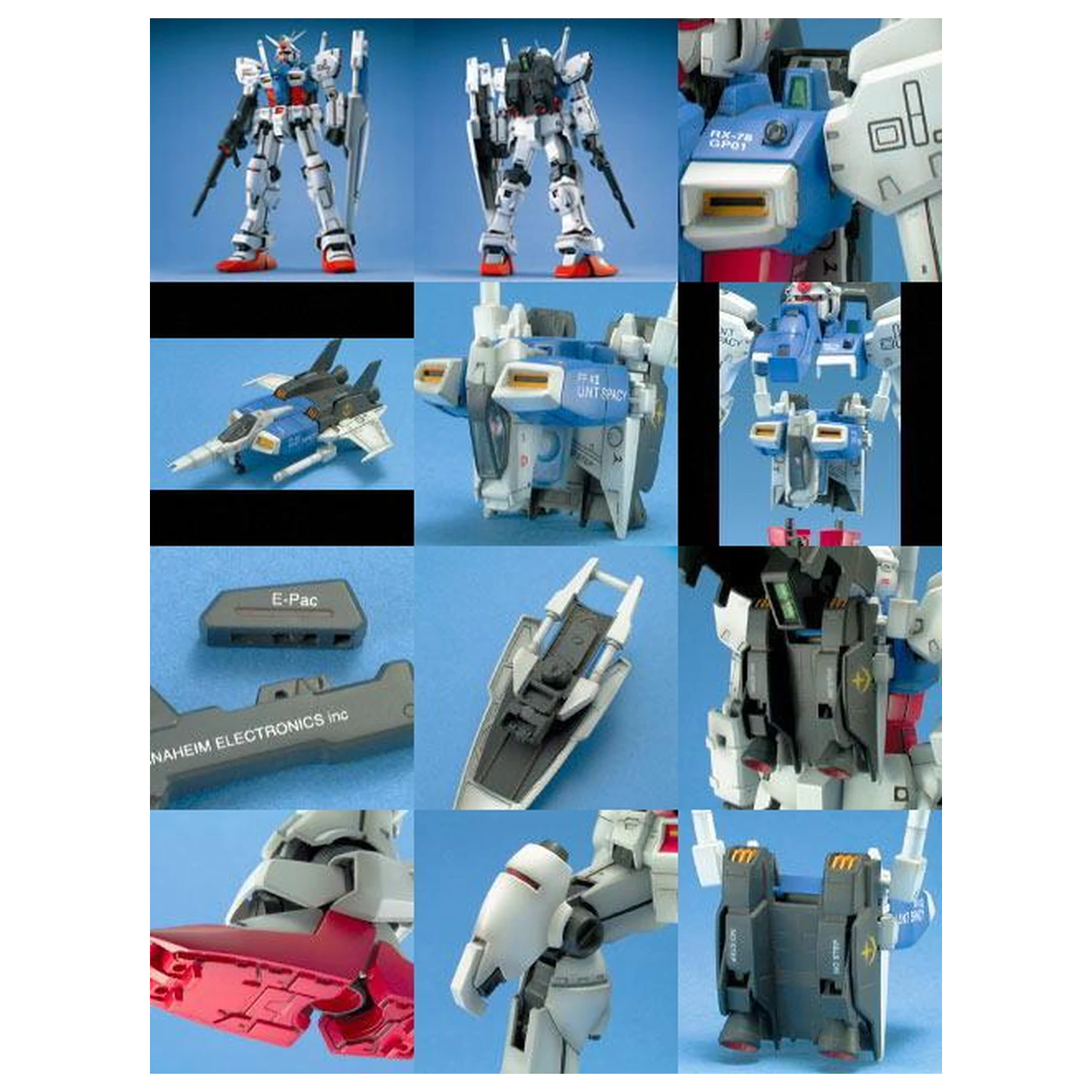 Gundam MG 1/100 Gundam GP01 Kit de model poza produsului
