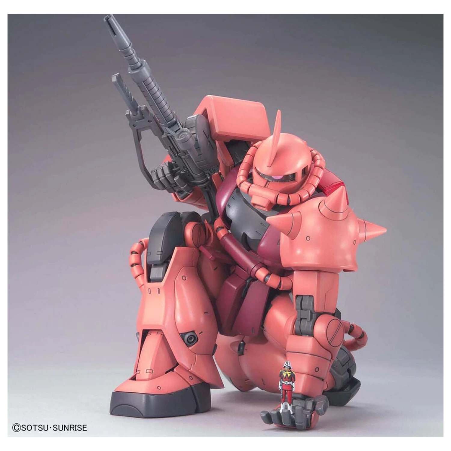 Gundam MS-06S Zaku II Char Aznable Custom Ver. 2.0 Mobile Suit Kit model MG 1/100 poza produsului