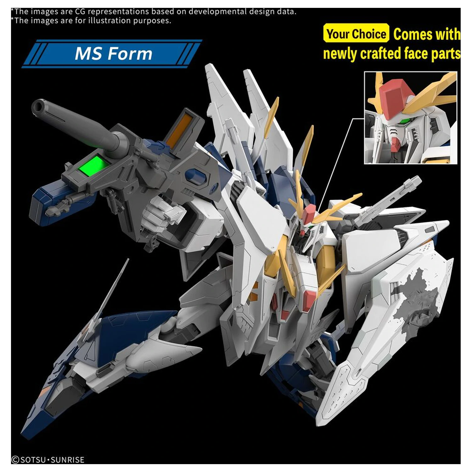 Gundam MSG: Hathaway: The Sorcery of Nymph Circe HG 1/144 XI Gundam Hathaway Nymph model kit poza produsului