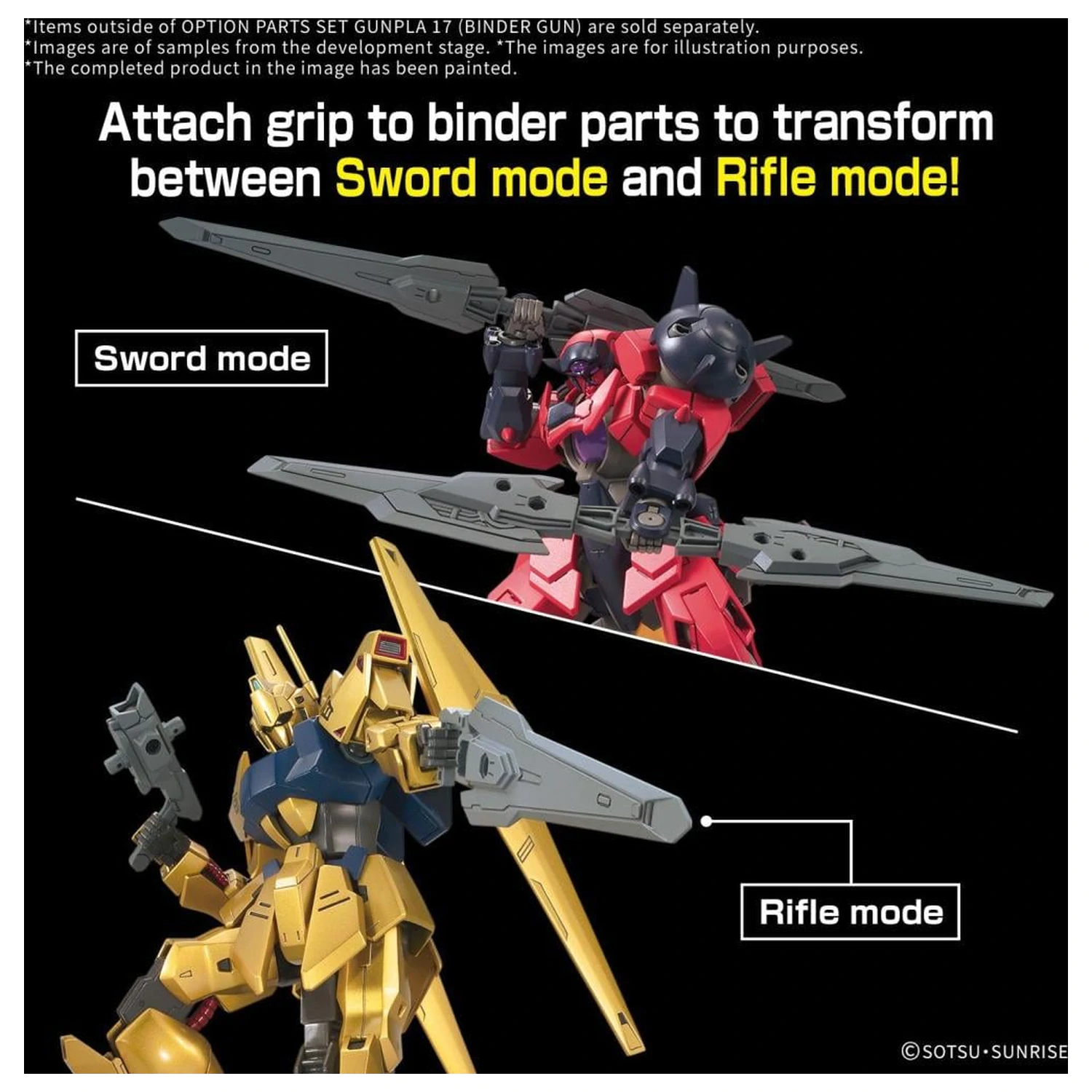 Gundam Option Parts Set Gunpla 17 (Binder Gun) Kit model poza produsului