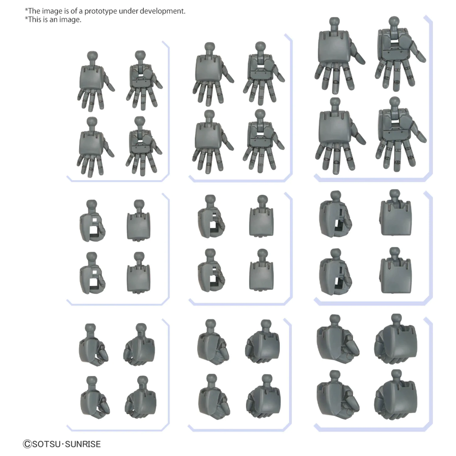 GUNDAM Set de Piese Opționale Gunpla 4 (Build Hands Round) Kit Model poza produsului