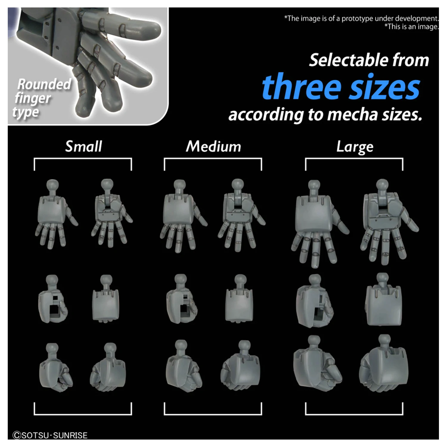 GUNDAM Set de Piese Opționale Gunpla 4 (Build Hands Round) Kit Model poza produsului