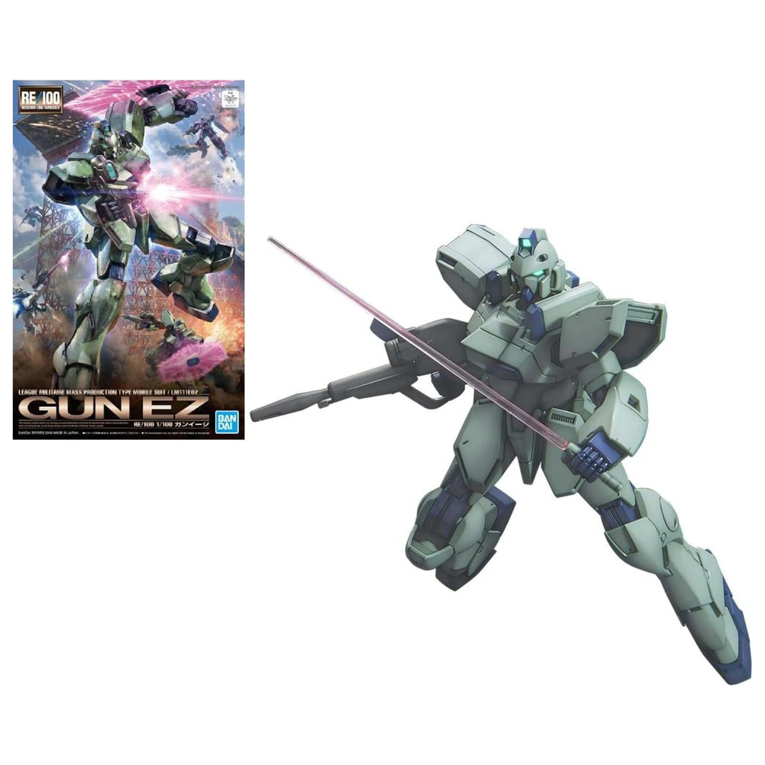 Kit modelism Gundam RE/100 1/100 Gun-EZ poza produsului
