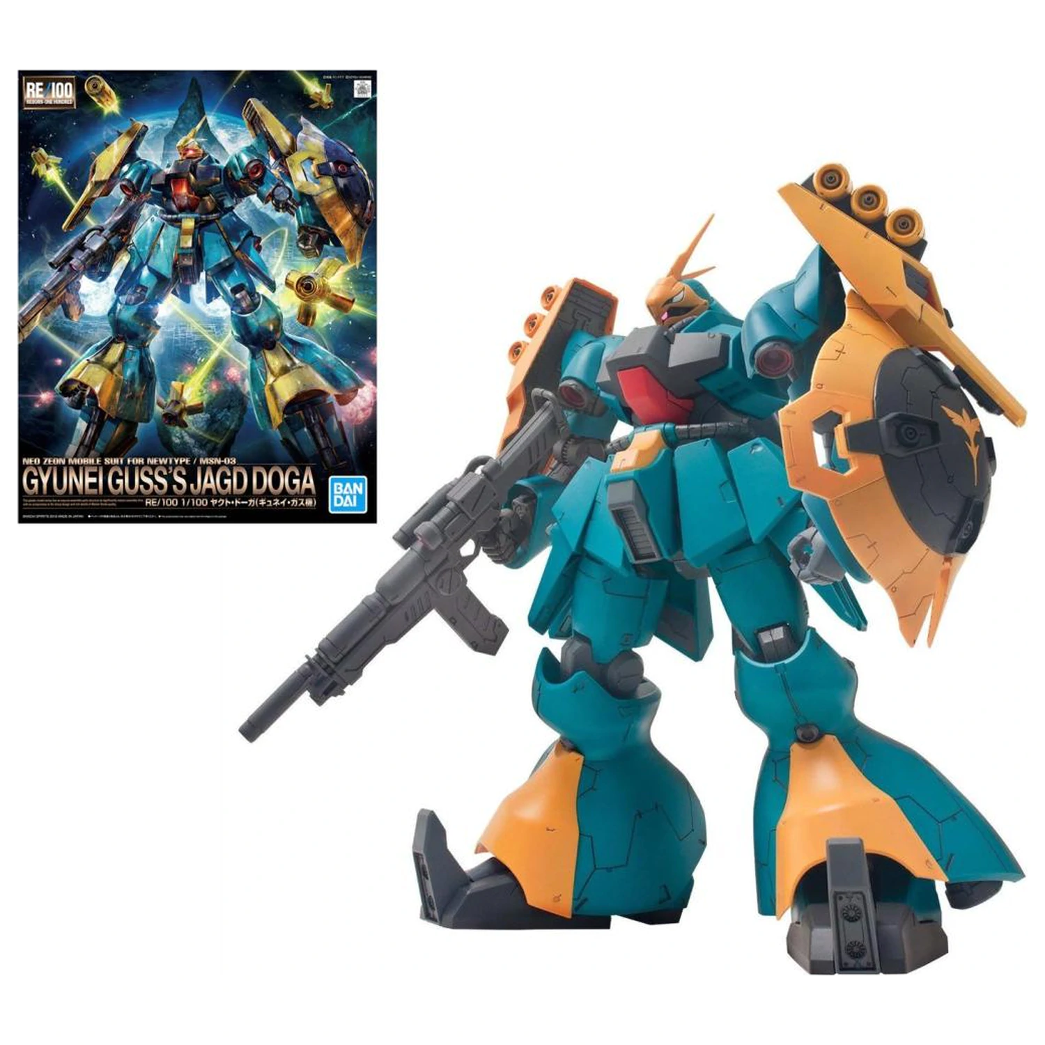 Kit model Gundam RE/100 1/100 Gyunei Guss's Jagd Doga poza produsului