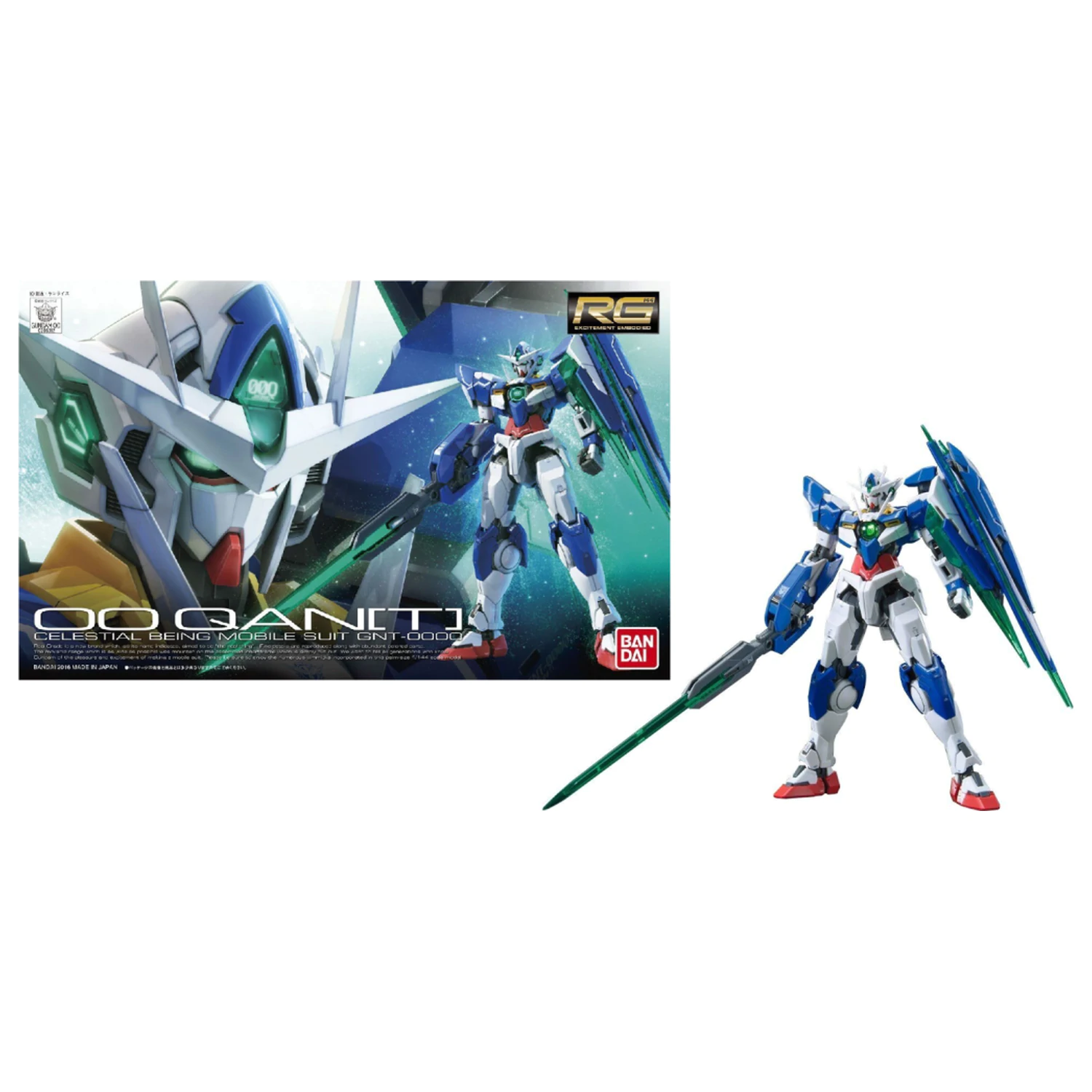 Gundam RG 1/144 00 Qant trusa de model poza produsului