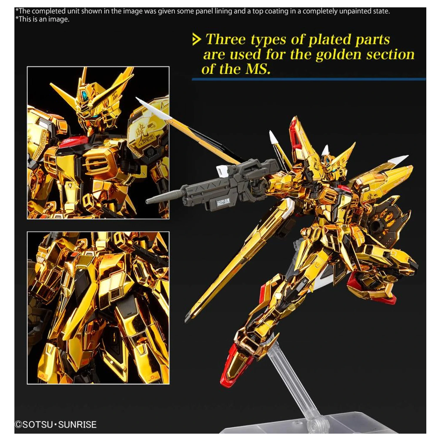 Gundam RG 1/144 Akatsuki Gundam Oowashi Unit Kit Model poza produsului
