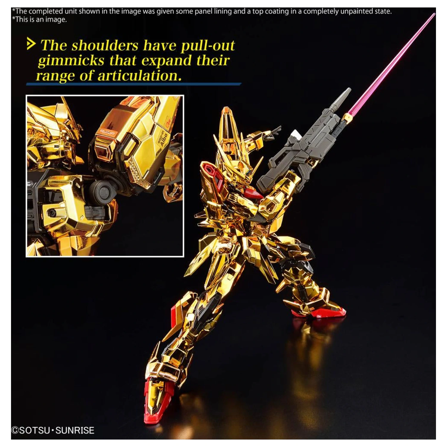 Gundam RG 1/144 Akatsuki Gundam Oowashi Unit Kit Model poza produsului