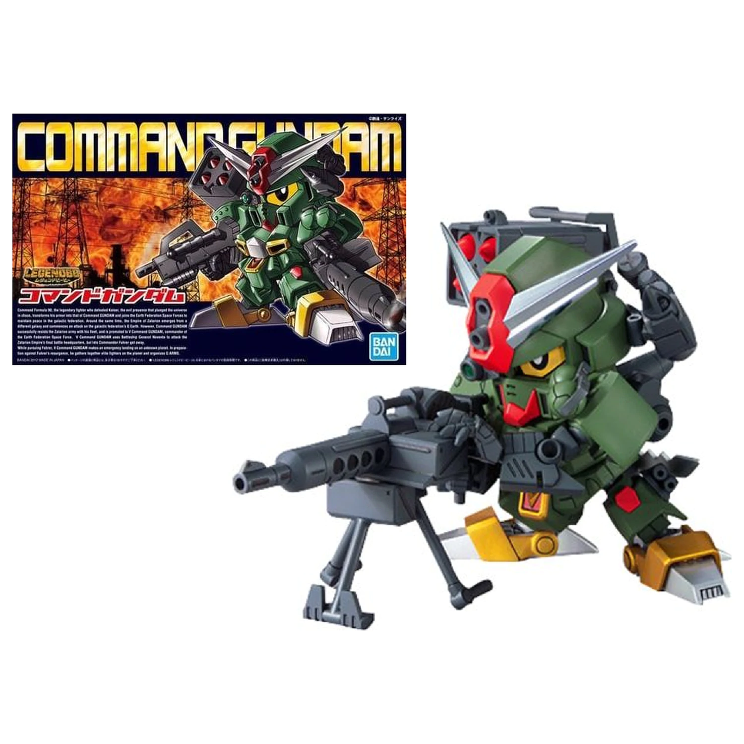 GUNDAM SD BB370 LegendBB Command Gundam Kit Model 8cm poza produsului