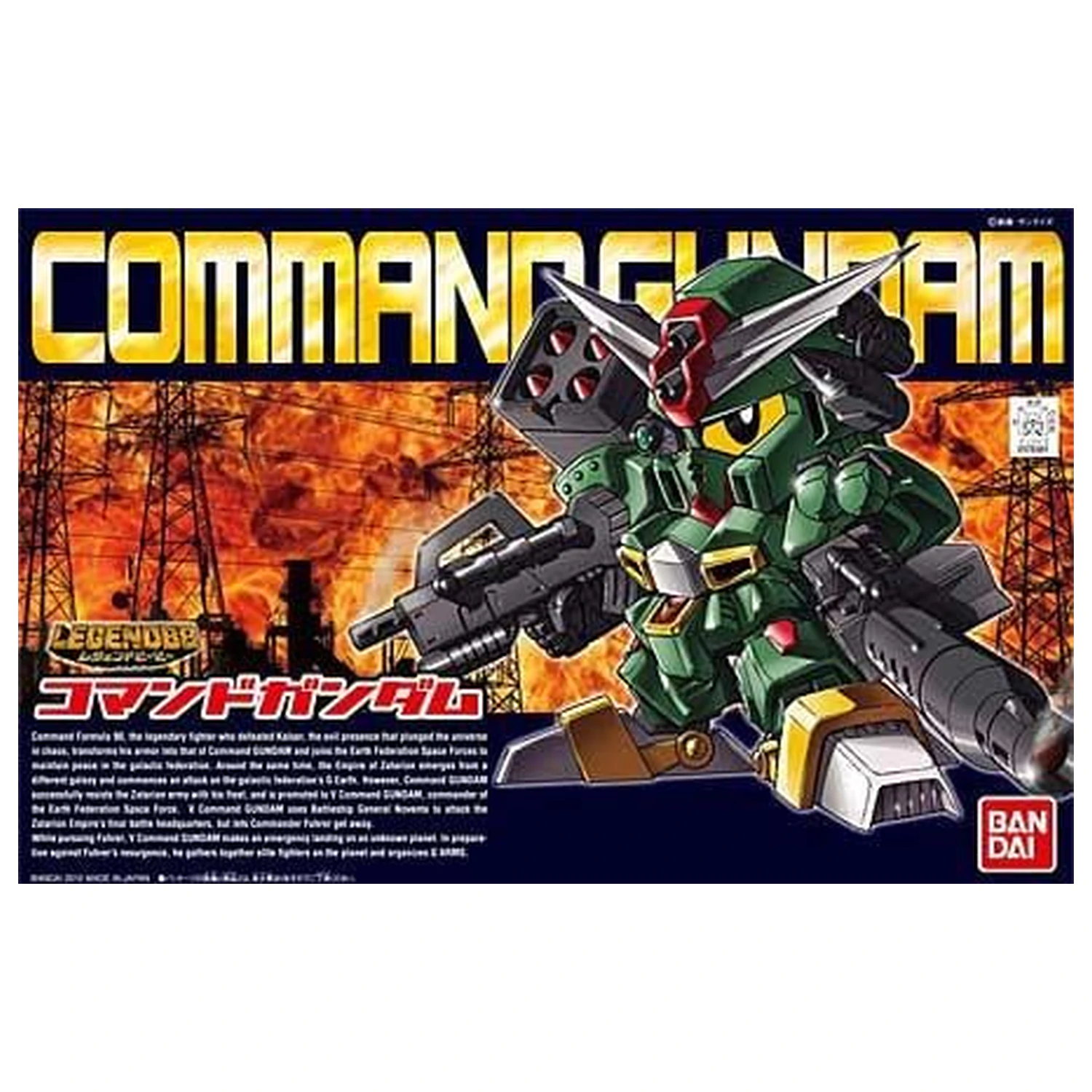 GUNDAM SD BB370 LegendBB Command Gundam Kit Model 8cm poza produsului