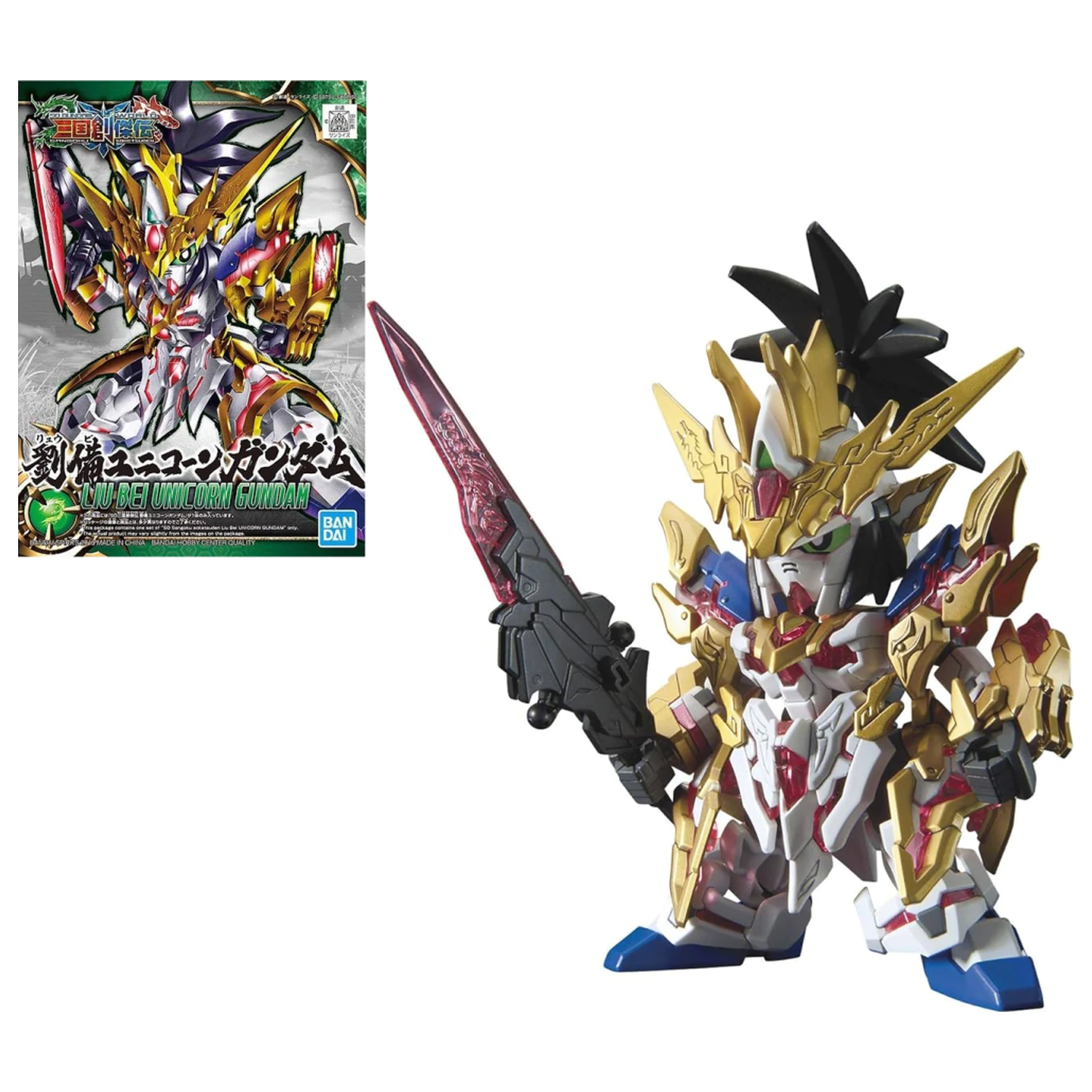 GUNDAM SD Sangoku Soketsuden Liu Bei Unicorn Gundam Kit model poza produsului