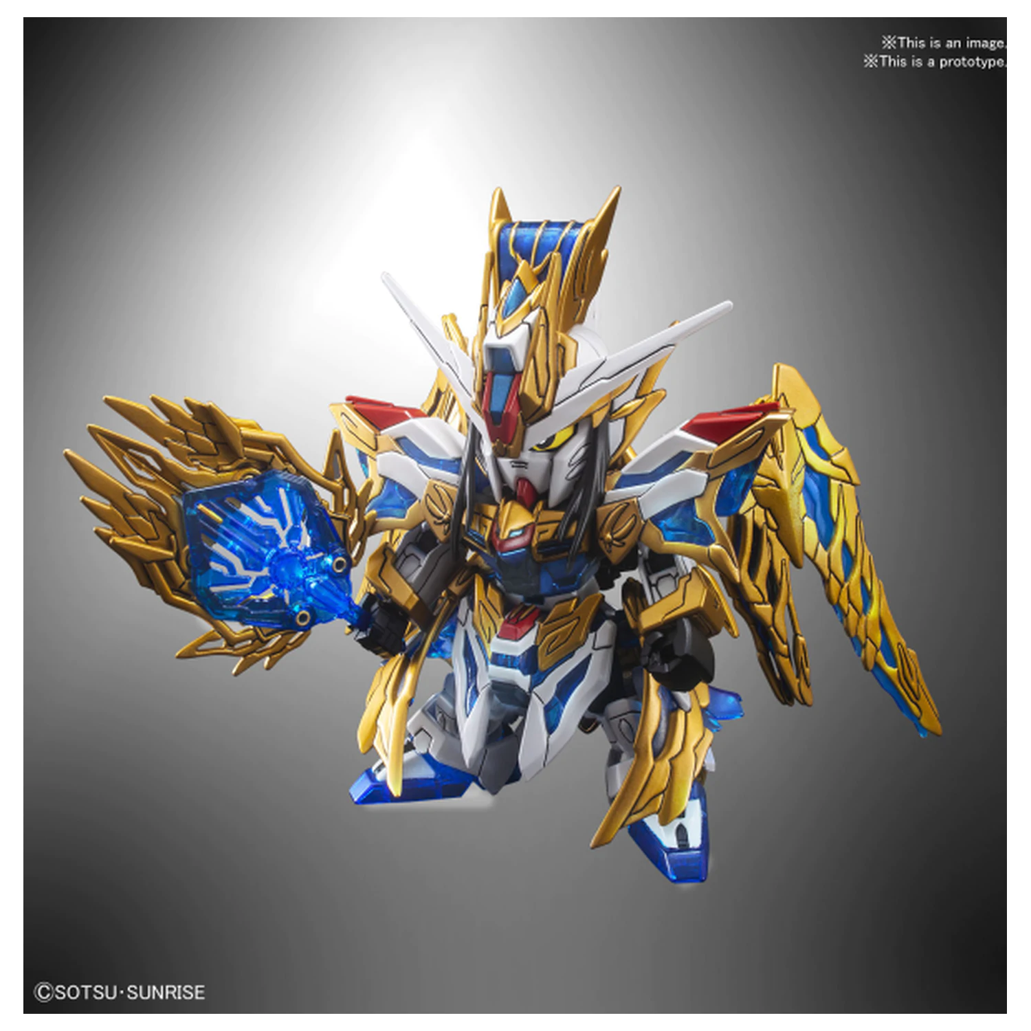 Gundam SD Sangoku Soketsuden Zhuge Liang Freedom Gundam Kit model poza produsului