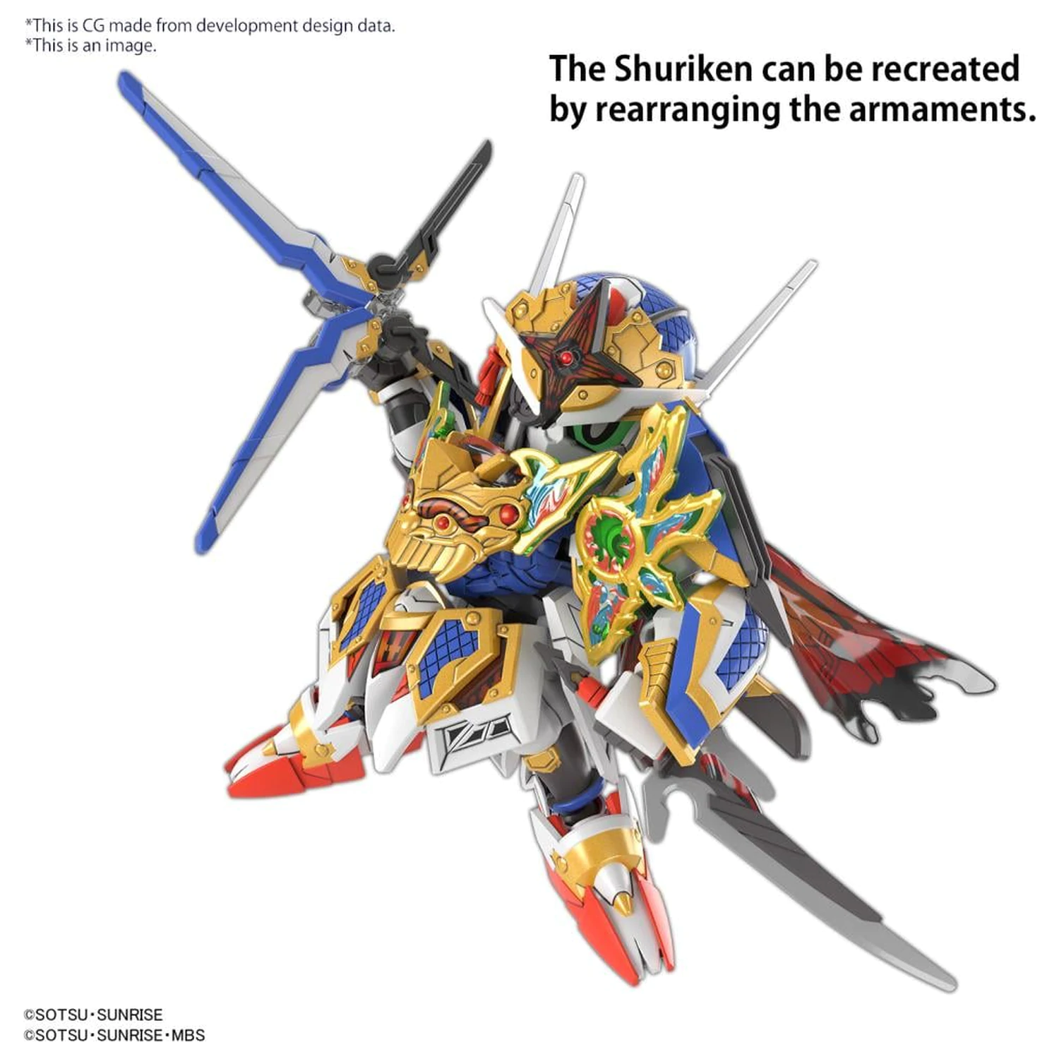 GUNDAM SDW Heroes Onmitsu Gundam Aerial Set de model poza produsului