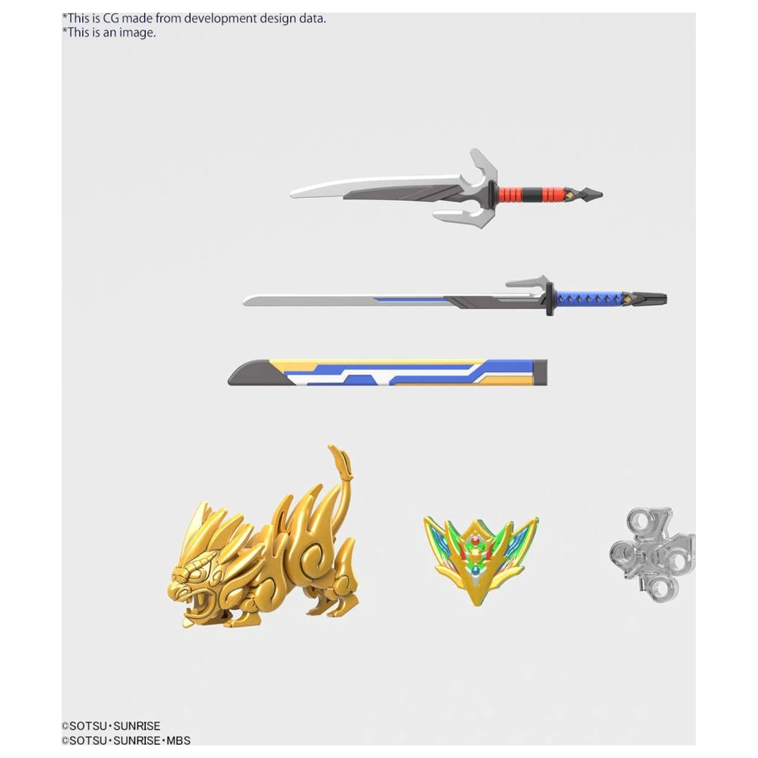 GUNDAM SDW Heroes Onmitsu Gundam Aerial Set de model poza produsului