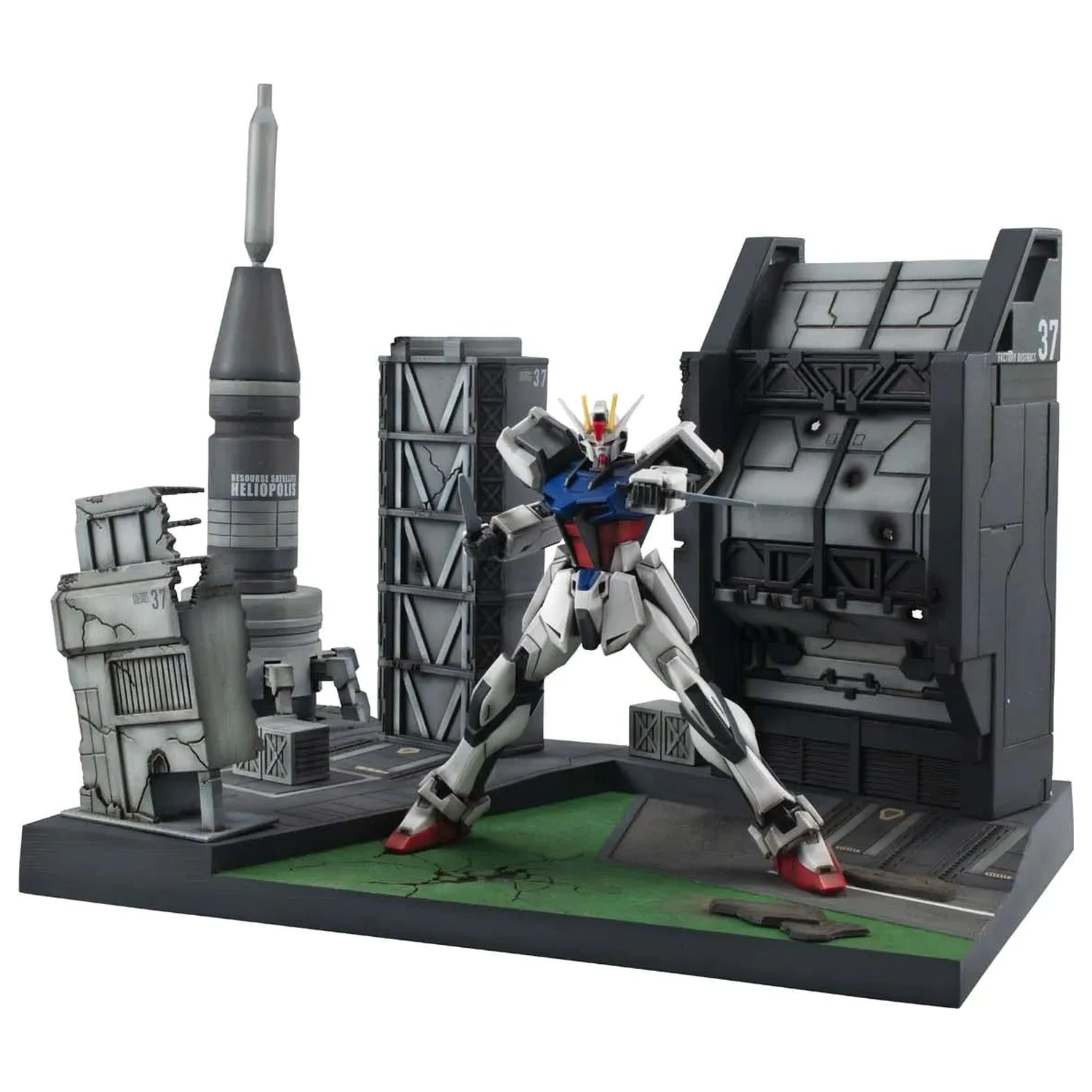 GUNDAM SEED Heliopolis Battle Stage Realistic Model Series 20-25 cm poza produsului