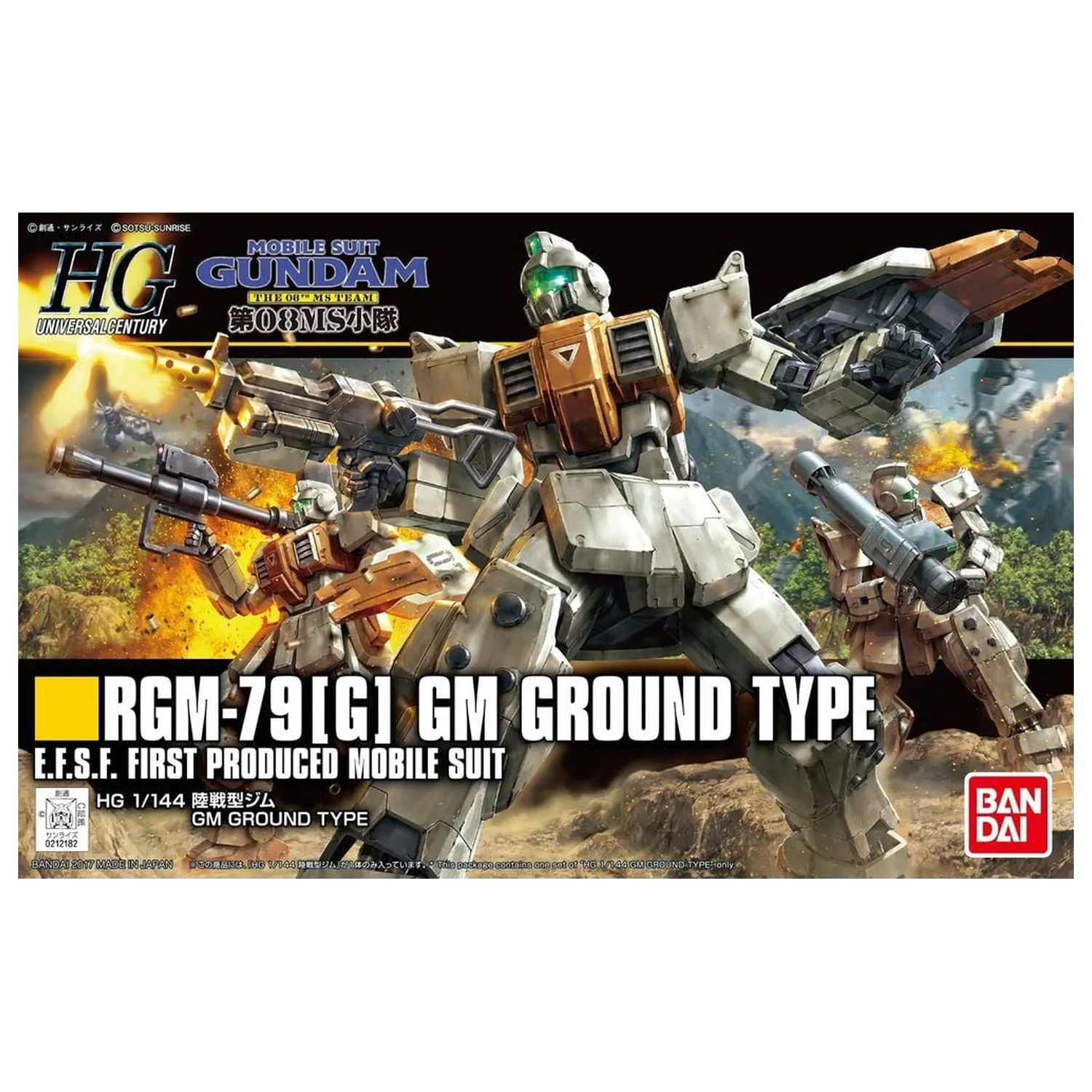 Gundam The 08th MS Team RX-79G Gundam Ground Type Mobile Suit Set Model HG 1/144 poza produsului