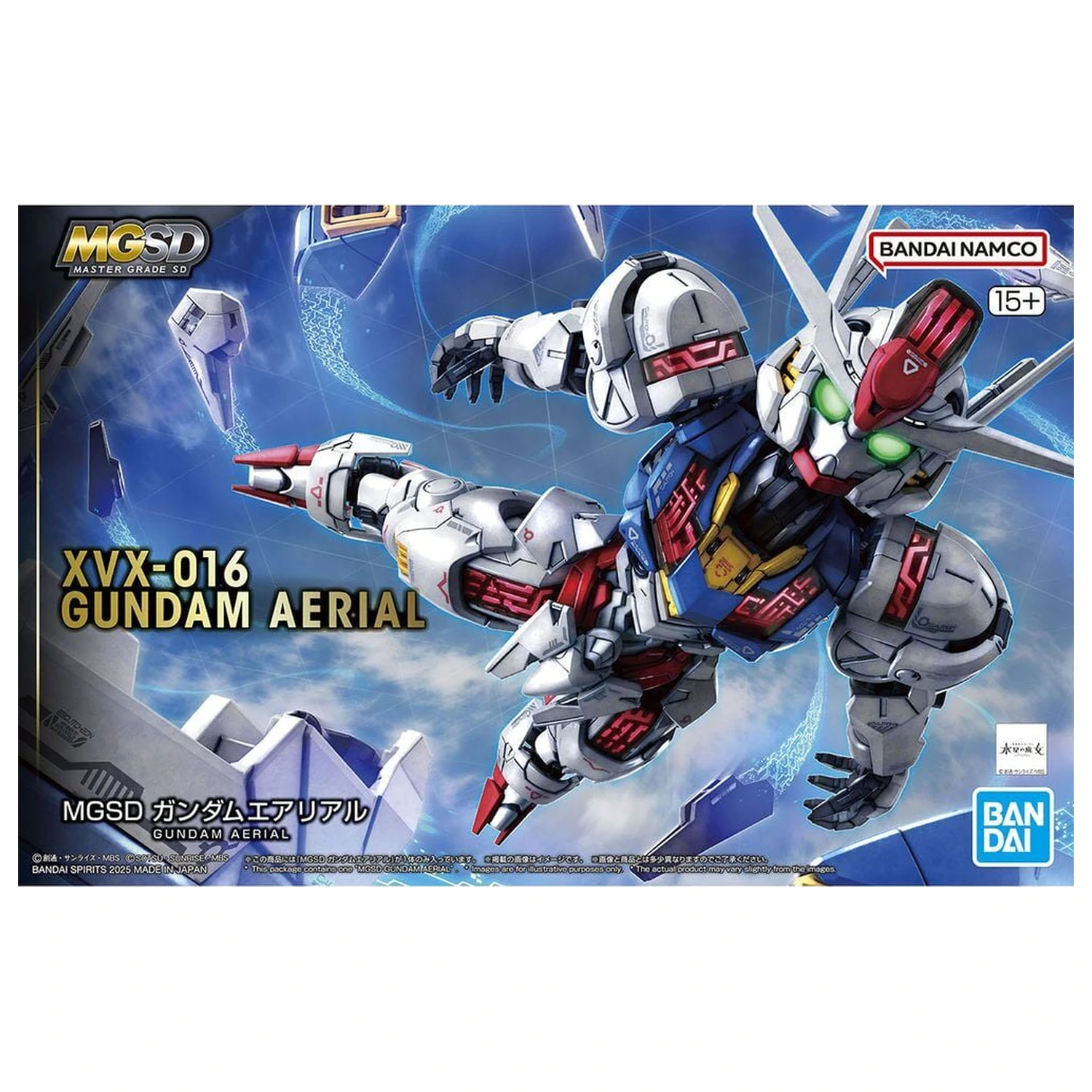 Gundam The Witch from Mercury XVX-016 Gundam Aerial Mobile Suit Kit de model MGSD poza produsului