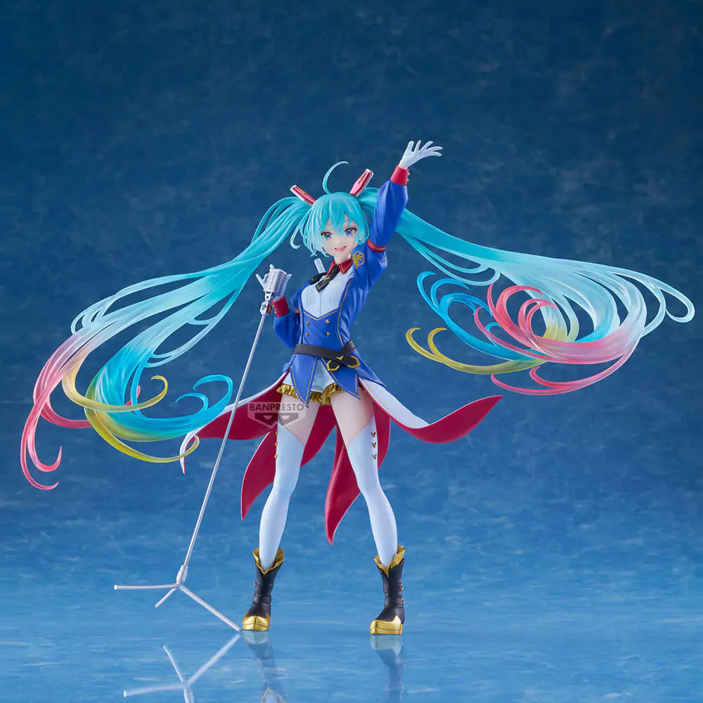 Gundam x Hatsune Miku 45th Anniversary Gundam Collaboration Banpresto Evolve figurina 21 cm poza produsului
