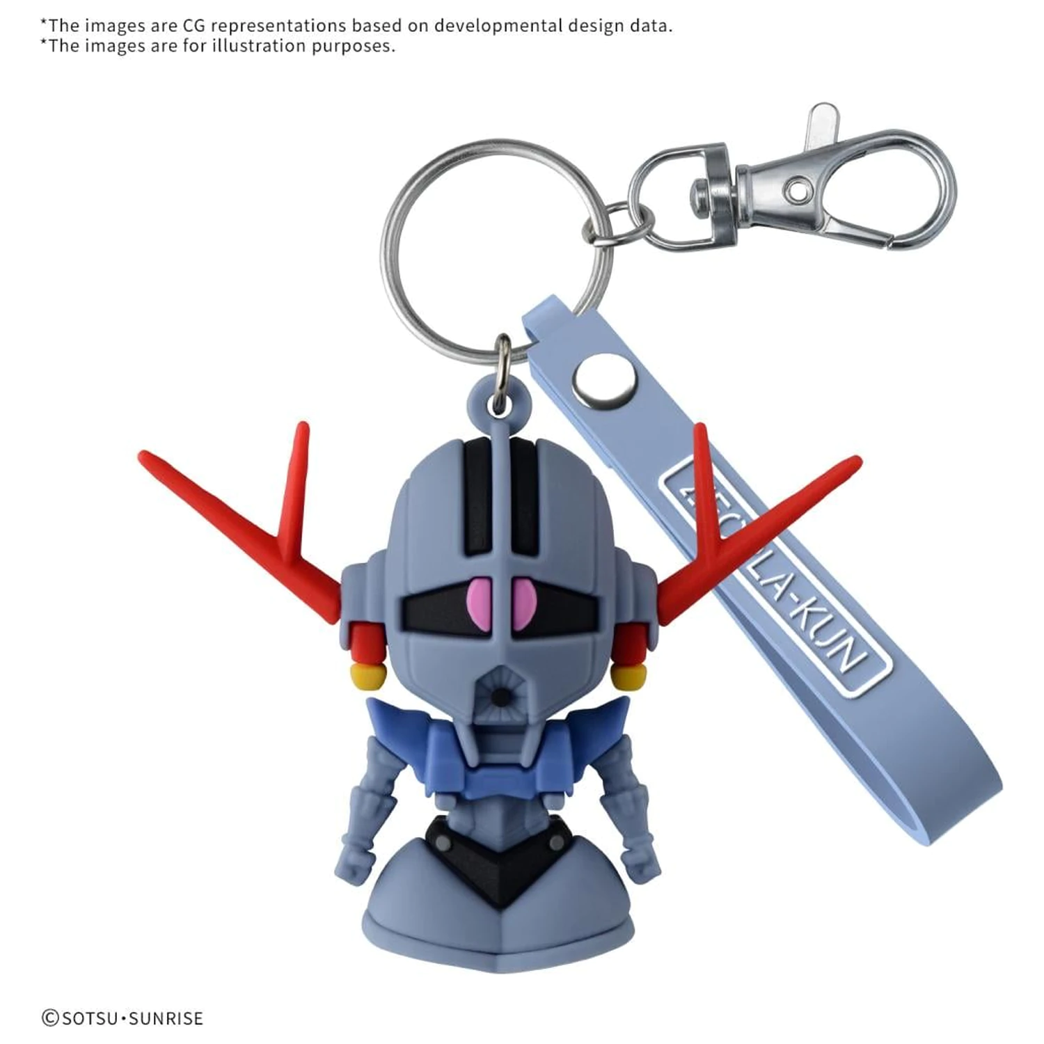 GUNDAM ZEOPLA-KUN Breloc cauciuc 3D Mascota poza produsului