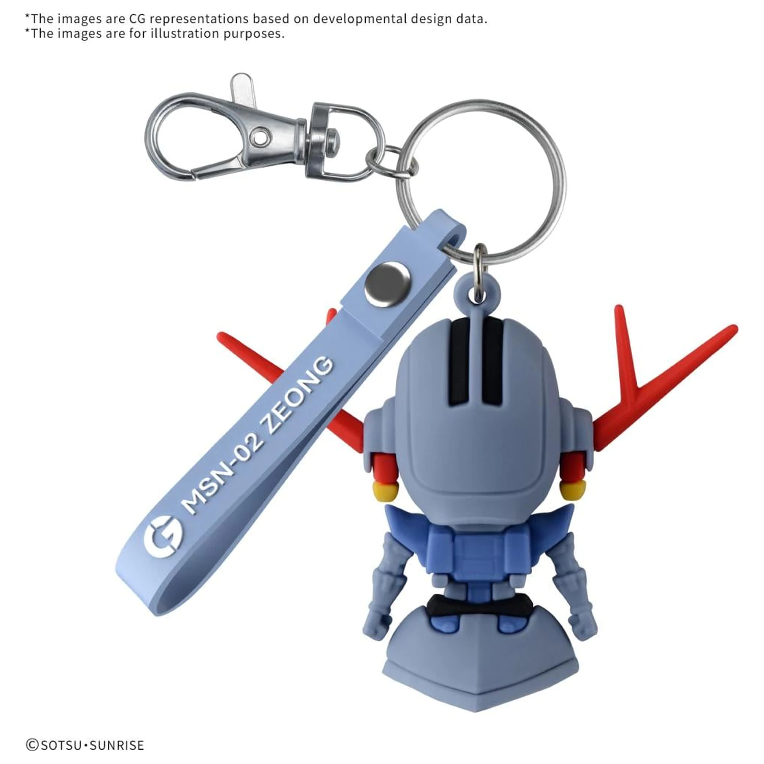 GUNDAM ZEOPLA-KUN Breloc cauciuc 3D Mascota poza produsului